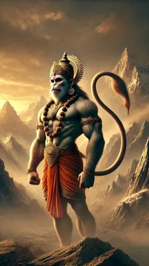 Mighty Lord Hanuman HD Wallpaper – Power & Devotion
