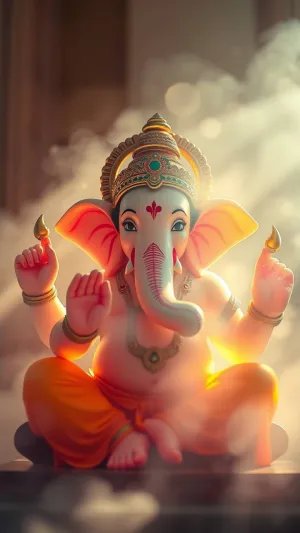 Ganpati Bappa HD Wallpaper – Divine & Peaceful Ganesha Image