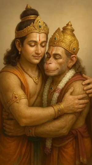 The Eternal Bond of Devotion – Shri Ram and Hanuman