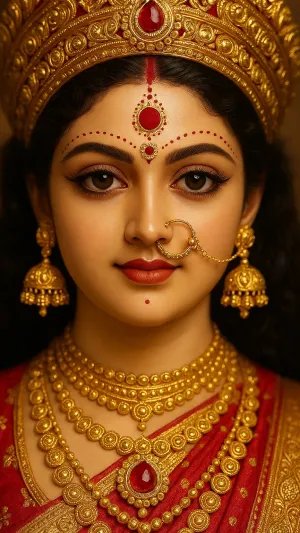 Radiant Glory of Maa Durga – The Divine Mother of Power and Protection