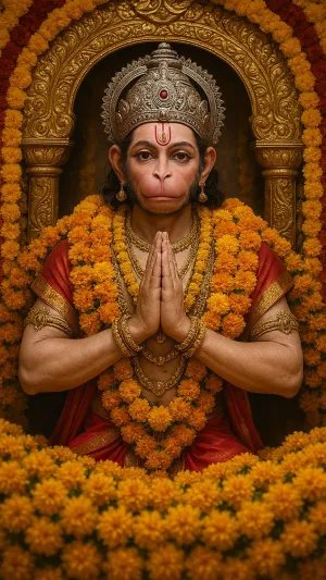 The Divine Protector – Hanuman in Eternal Devotion