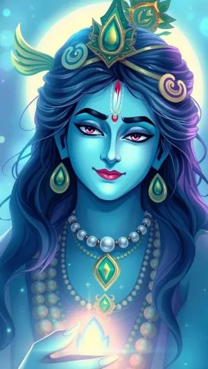 Divine Glow of Lord Krishna