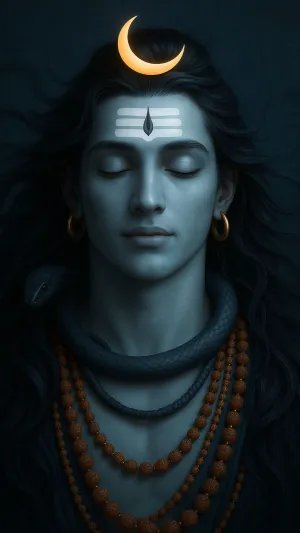 Divine Tranquility – The Serene Aura of Lord Shiva