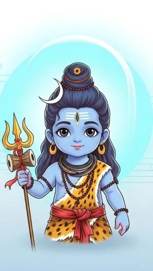 Adorable Little Shiva HD Wallpaper for Desktop