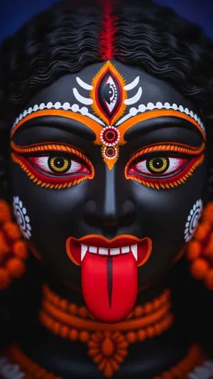 Maa Kali HD Wallpaper for Mobile – Fierce Divine Art