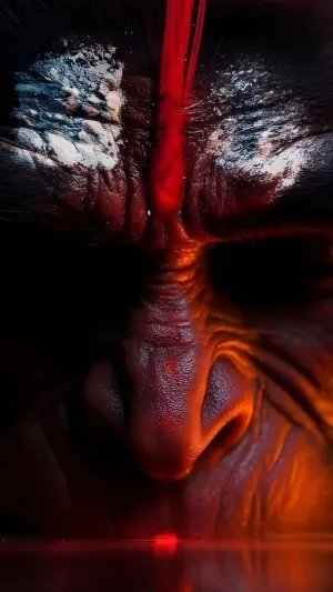 Bajrangbali Intense Devotion Dark Theme HD Wallpaper