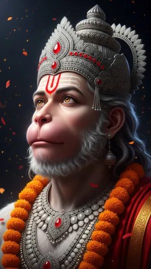 Divine Lord Hanuman HD Wallpaper in Glowing Light