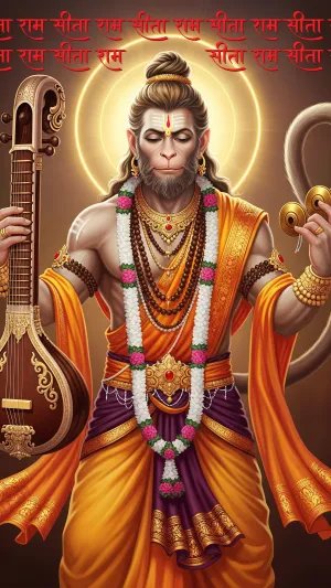 Bhakti Hanuman Singing Sita Ram Kirtan