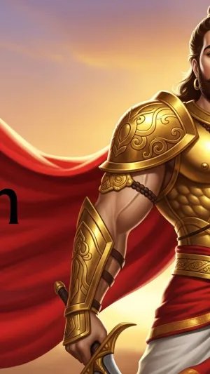 Karna: The Radiant Warrior of Honor and Destiny