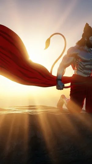 Hanuman at Dawn – Strength, Faith, and Divine Courage