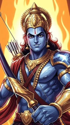 Meditating Hanuman at Sunrise Divine Power 4K Wallpaper