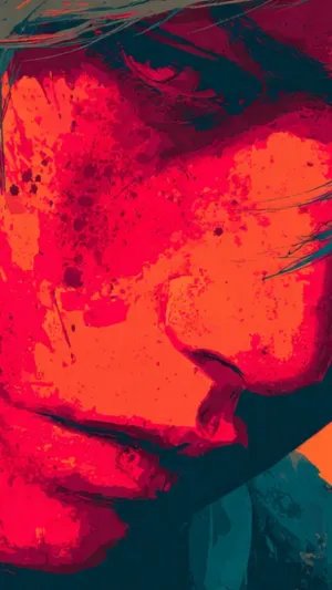 Moody Abstract Portrait Art with Deep Emotions