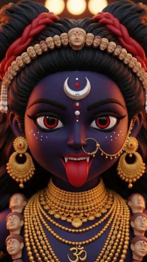 Divine Goddess Kali Fierce Shakti Devotional Art