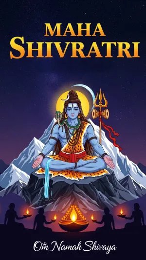 Maha Shivratri Lord Shiva Meditation Wallpaper
