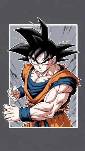 Goku Fighting Pose Anime Wallpaper