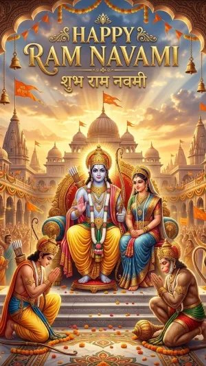 Ram Navami Lord Rama Darbar Festival HD Wallpaper