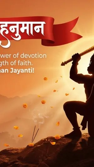 Jai Shri Hanuman Jayanti Festival HD Wallpaper