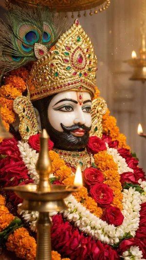 Khatu Shyam Ji Beautiful Darshan HD Wallpaper