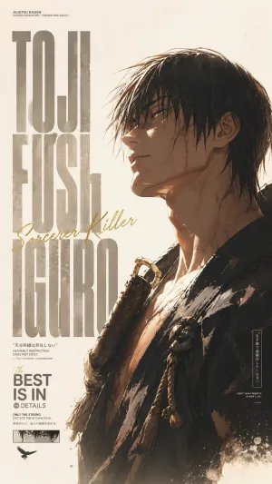 Toji Fushiguro Anime Poster HD Wallpaper
