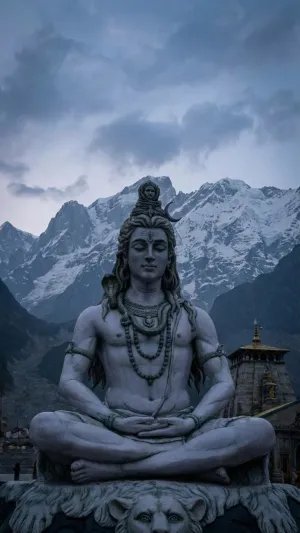 Meditating Lord Shiva Himalayan HD Wallpaper