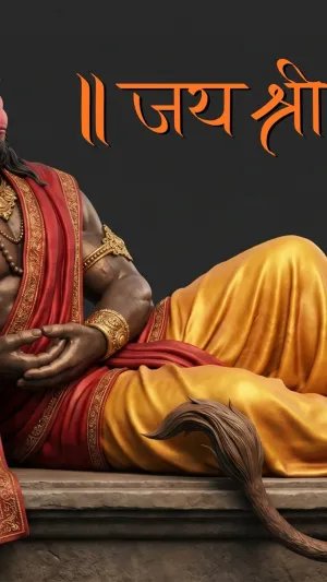 Relaxing Hanuman Ji Meditation HD Wallpaper