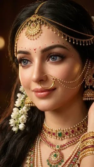 Traditional Indian Bridal Beauty HD Portrait
