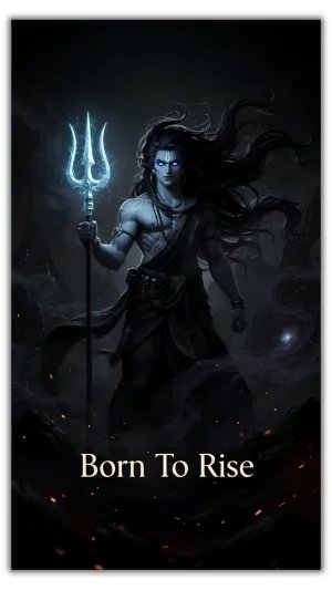 Born To Rise Mahadev Dark Aura HD Wallpaper 4K Wallpaper for iPhone & Android