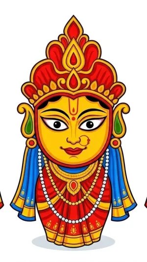 Jagannath Balabhadra Subhadra HD Devotional Wallpaper 4K Wallpaper for iPhone & Android
