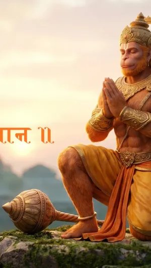 Jai Shri Hanuman – Devotional Hanuman Prayer at Ancient Temple Ruins