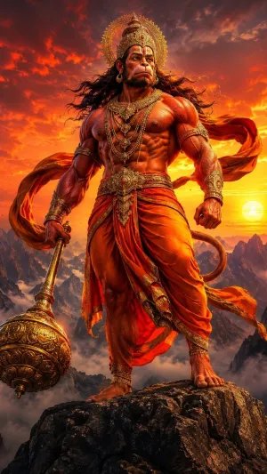 Skyfire Hanuman – Conqueror of the Crimson Horizon