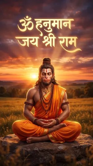 Om Hanuman Jai Shri Ram Meditation at Sunrise