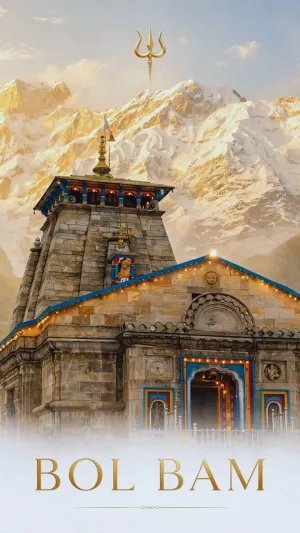 Bol Bam Kedarnath Wallpaper – Sacred Mahadev Temple in the Himalayas