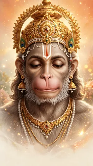 Lord Hanuman HD 4K Wallpaper | Divine Bajrangbali Portrait