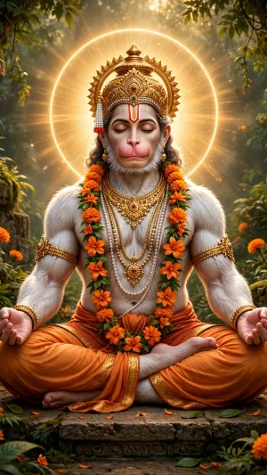 Lord Rama & Hanuman HD 4K Wallpaper | Divine Devotion & Bhakti
