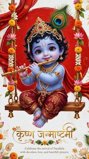Bal Krishna on Jhula | A Joyful Janmashtami Celebration