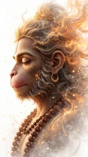 Eternal Devotion in Hanuman’s Sacred Silence