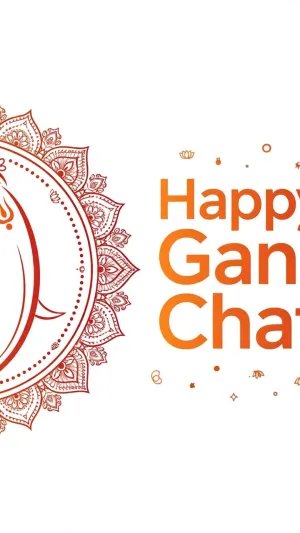 Minimalist Ganesh Chaturthi Celebration Design