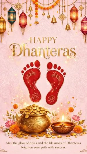 Happy Dhanteras – Golden Footprints of Prosperity