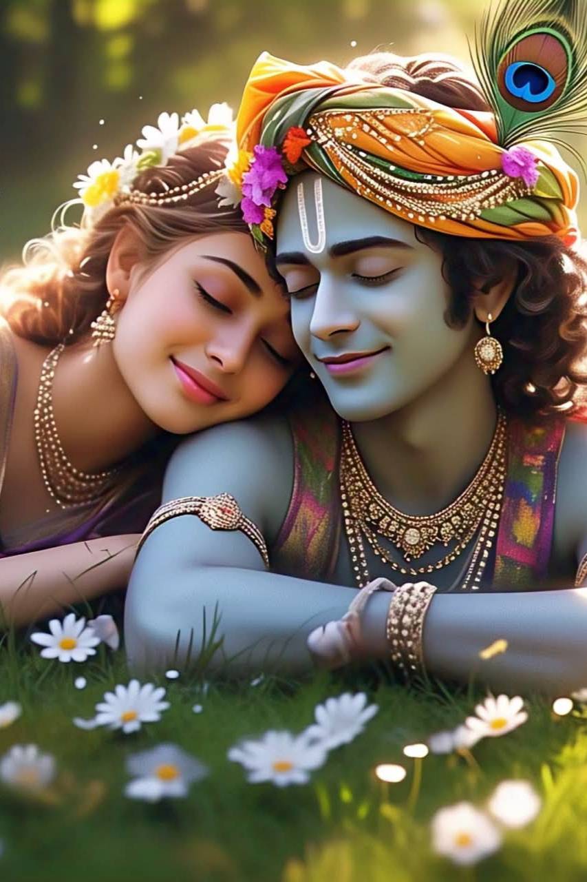 Divine Confluence of Love - Radha Krishna