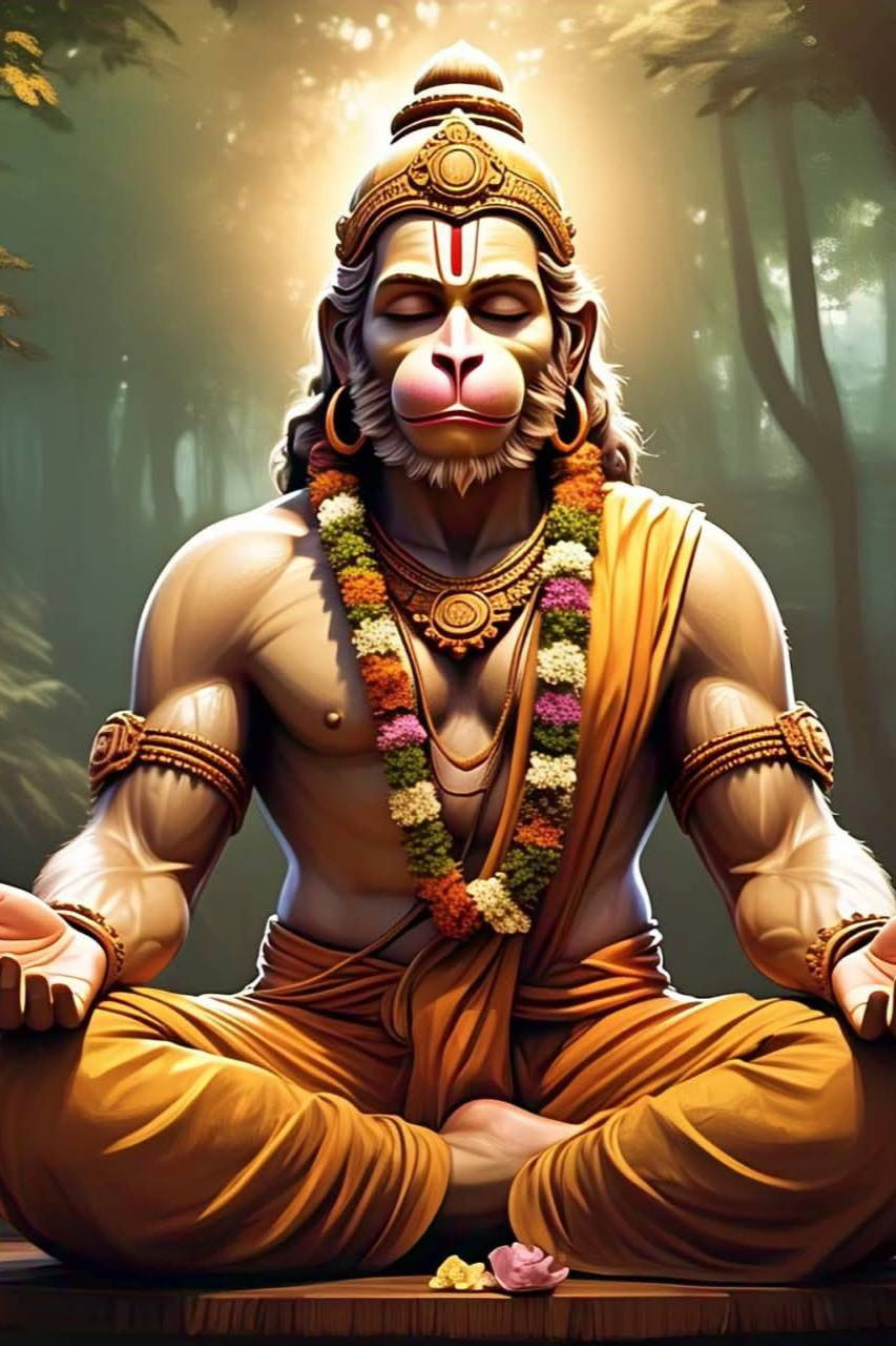 Dhyana Hanuman – Power, Devotion and Dedication