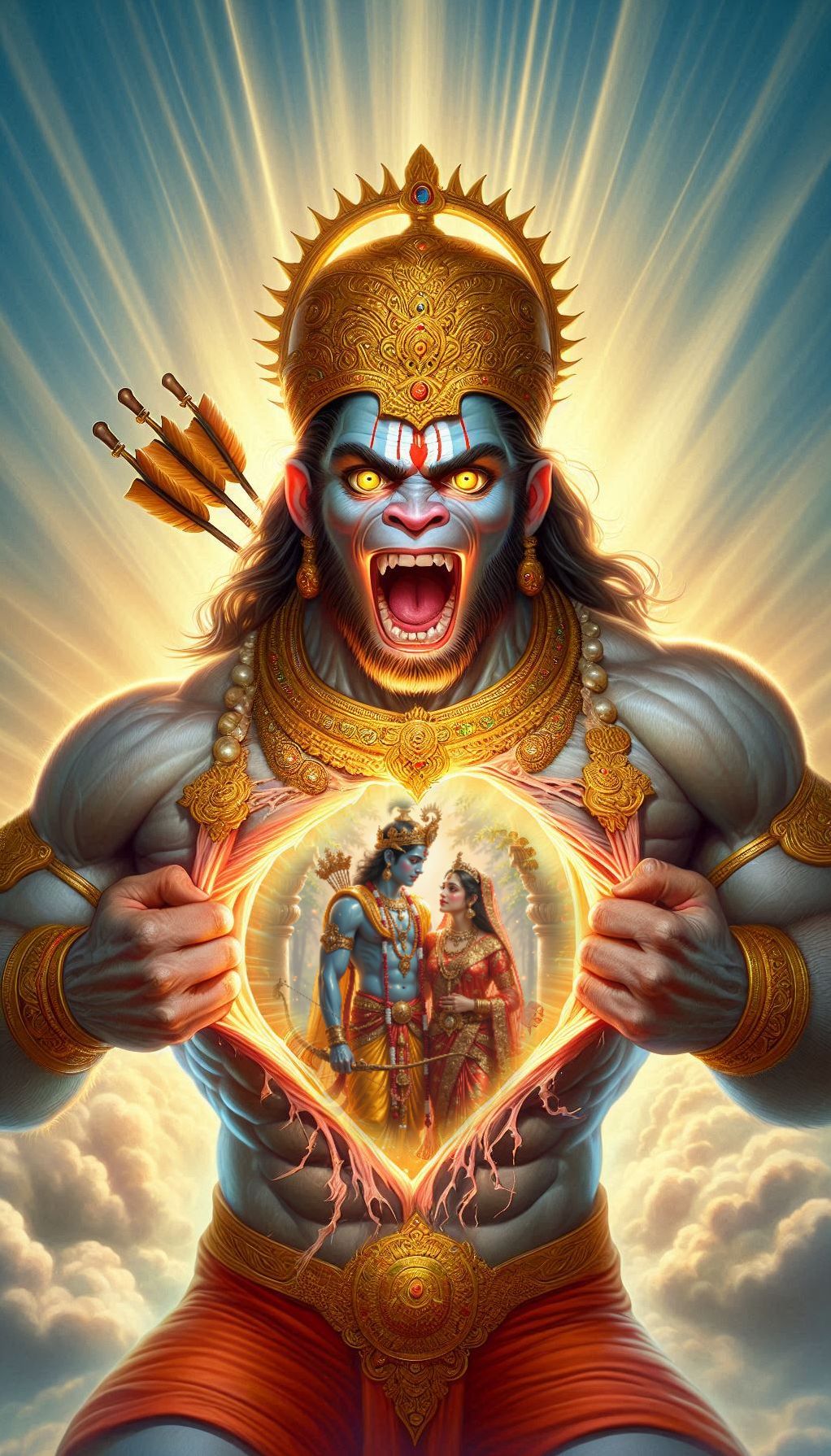 Powerful form of Hanuman Ji