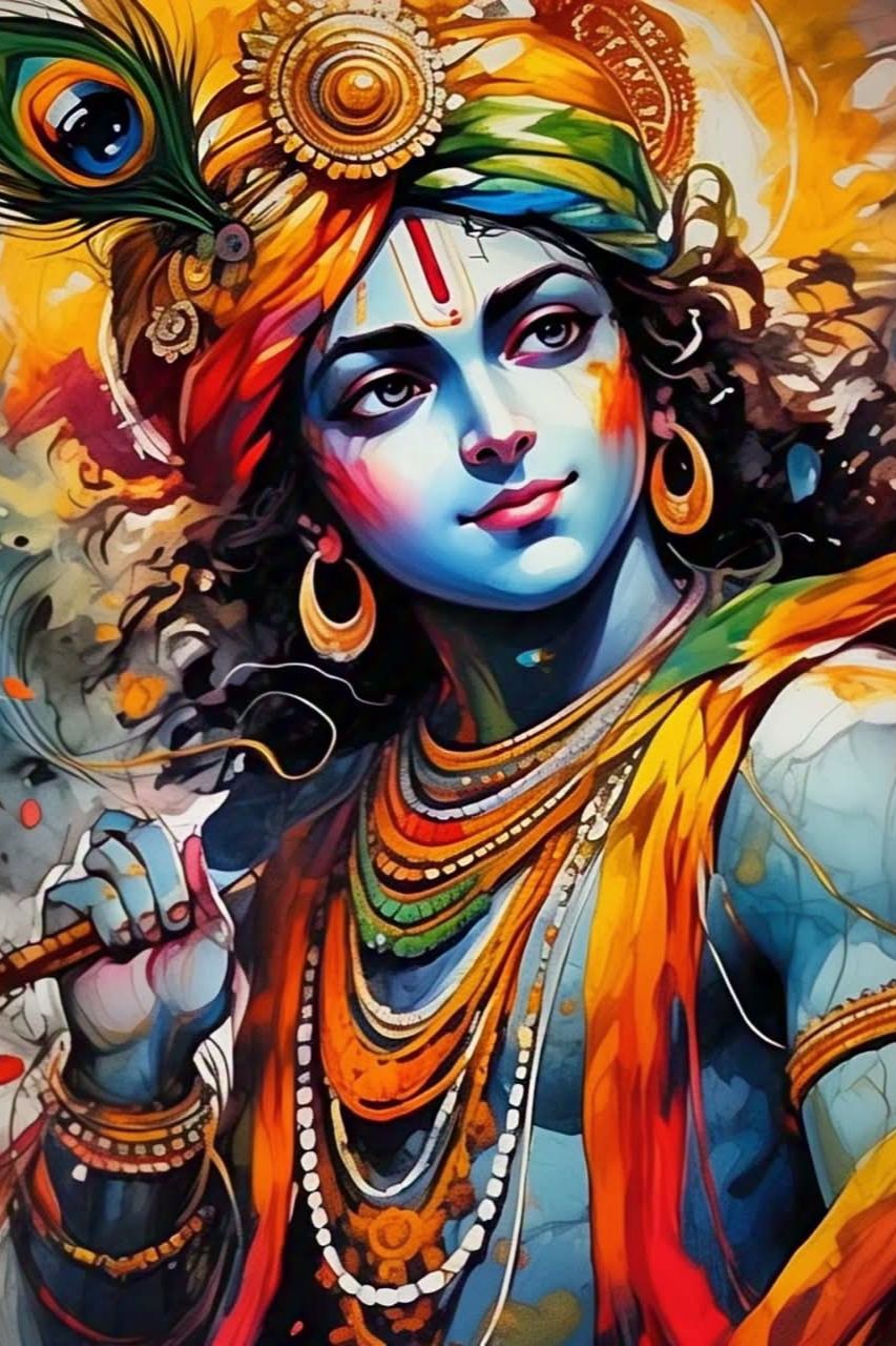 Divine and charming image of Shri Krishna