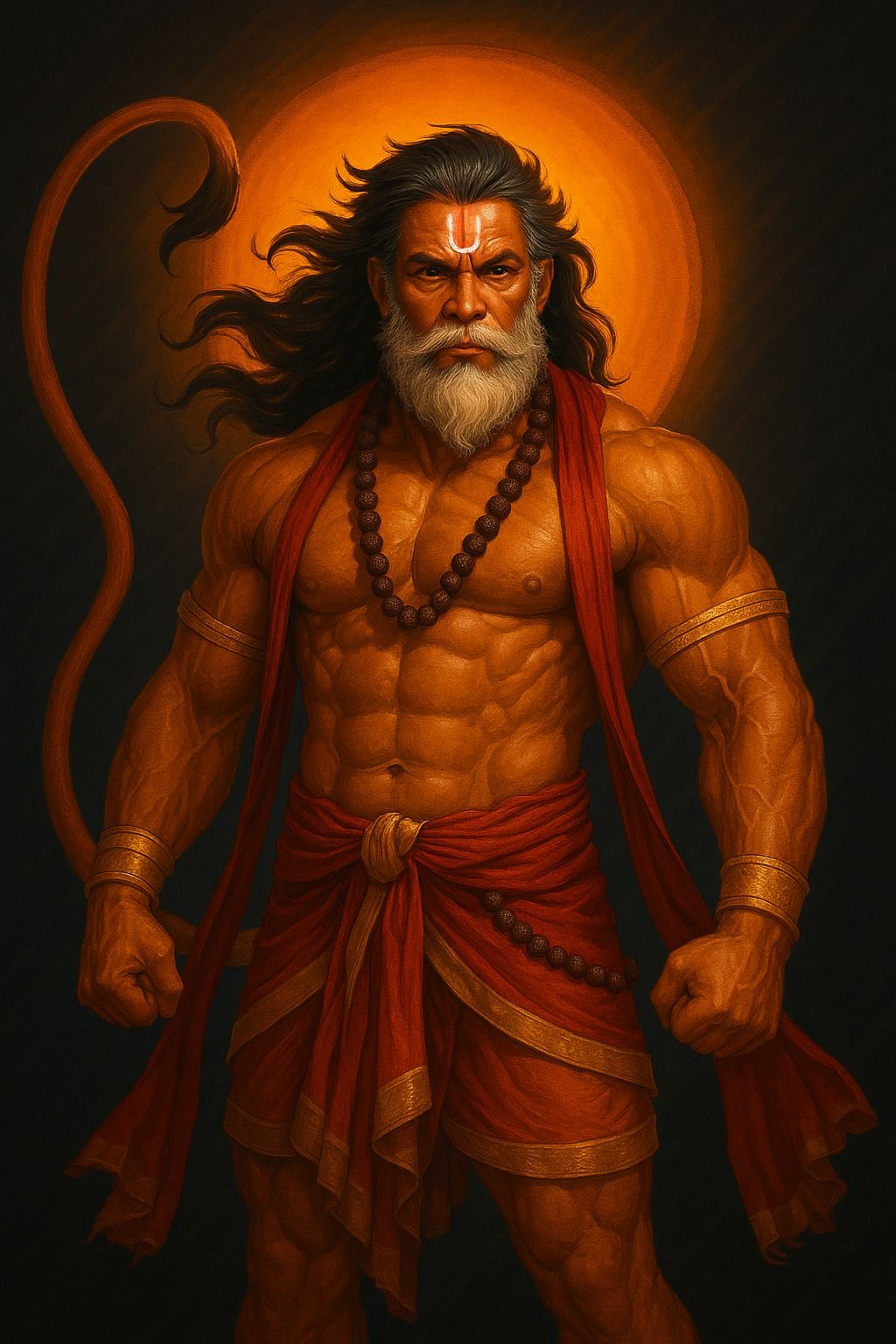Hanuman Ji in Divine Warrior Form