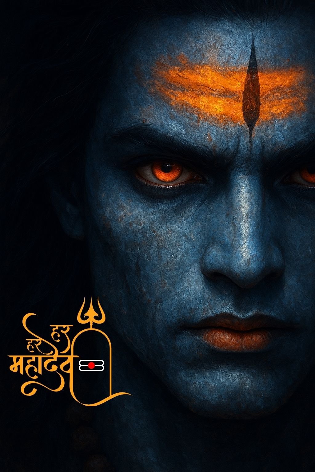 Har Har Mahadev Digital Art | Intense Lord Shiva Wallpaper 4K Wallpaper for iPhone & Android