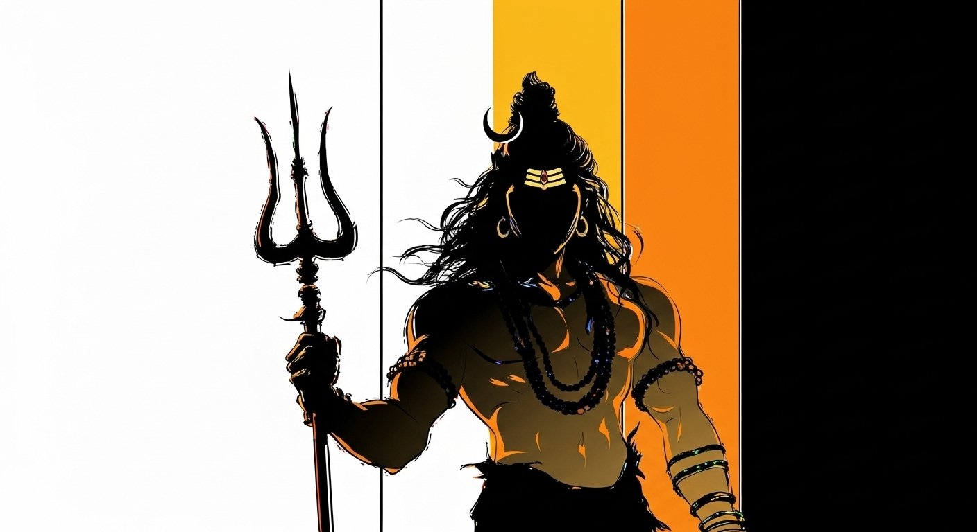 Powerful Mahadev Wallpaper with Trishul 4K Wallpaper for iPhone & Android