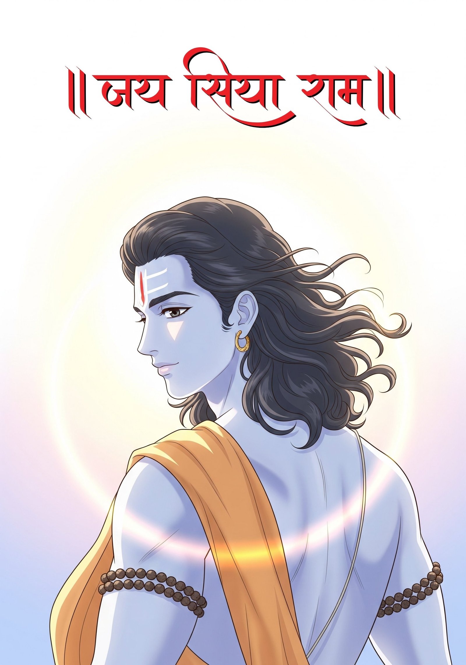 Peaceful Lord Rama with Divine Aura – Jai Siya Ram 4K Wallpaper for iPhone & Android