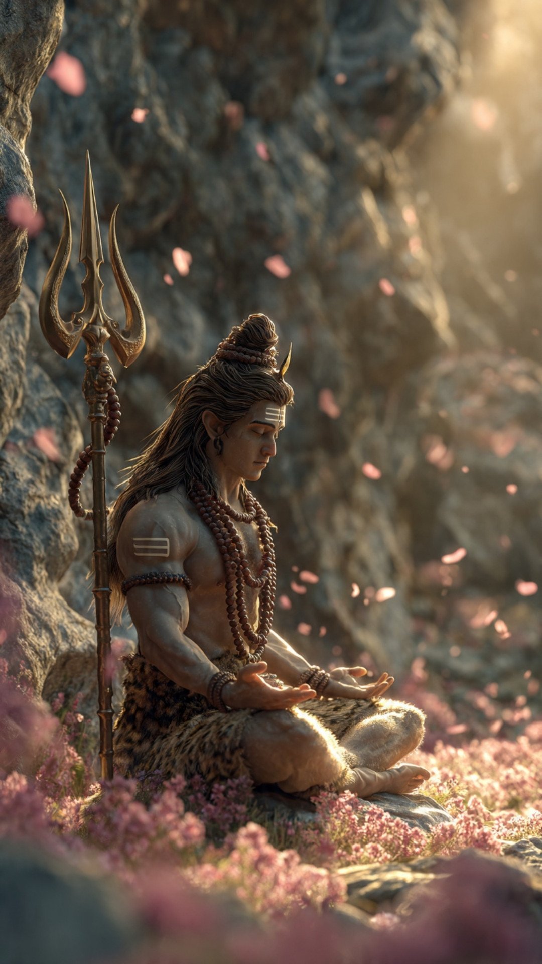 Lord Shiva Meditation in Himalayan Cave