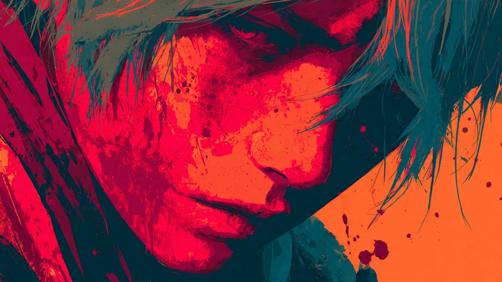 Moody Abstract Portrait Art with Deep Emotions