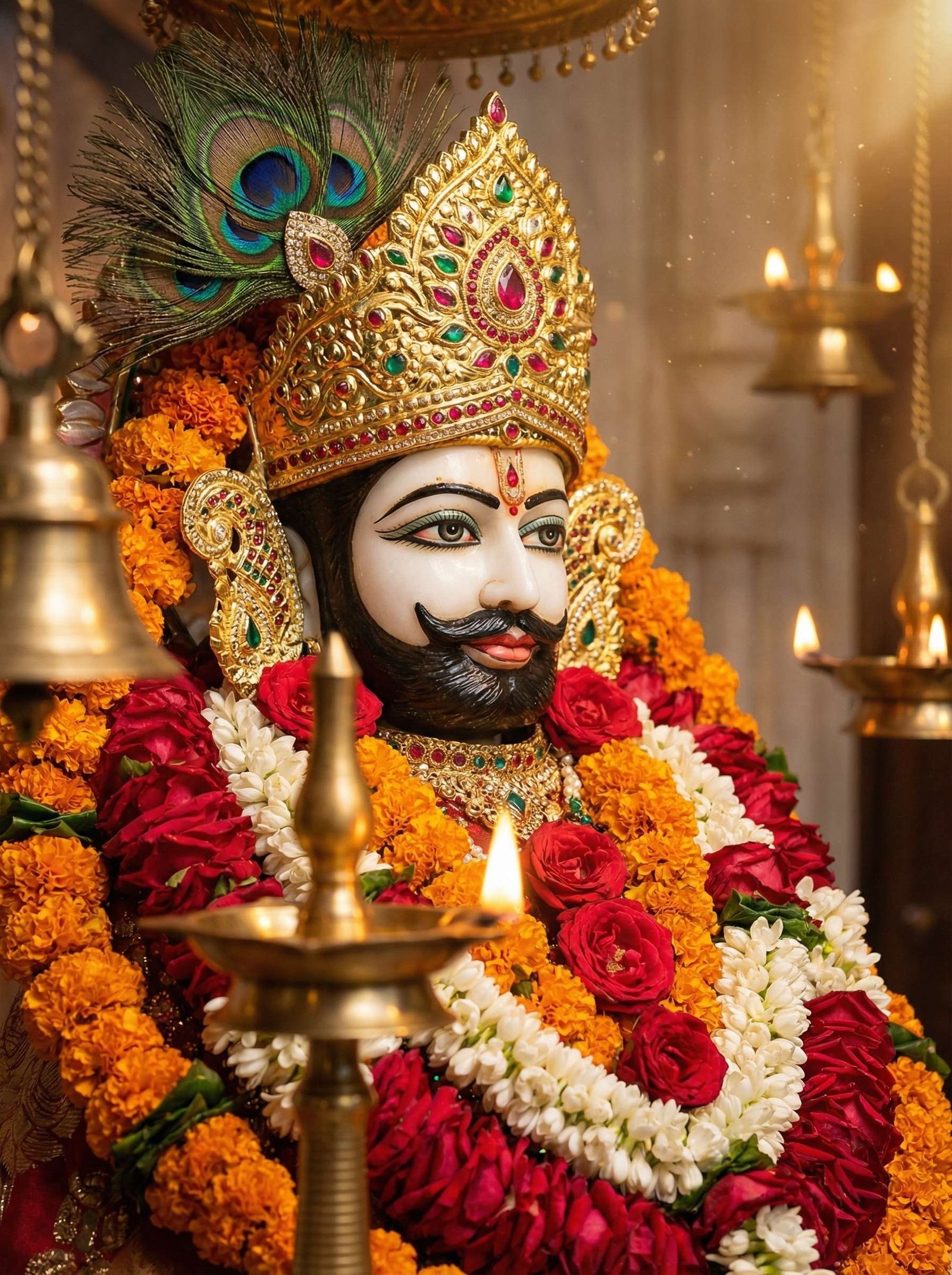 Khatu Shyam Ji Beautiful Darshan HD Wallpaper