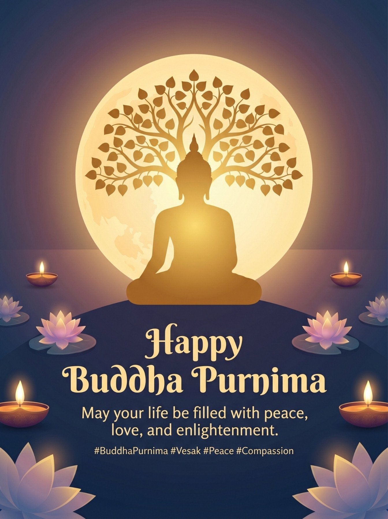 Buddha Enlightenment Minimal HD Wallpaper